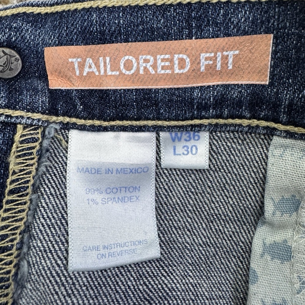 New Southern Tide Jeans Men's 36x30 Blue Denim Bootcut Tailored Fit Medium Wash - Picture 15 of 16